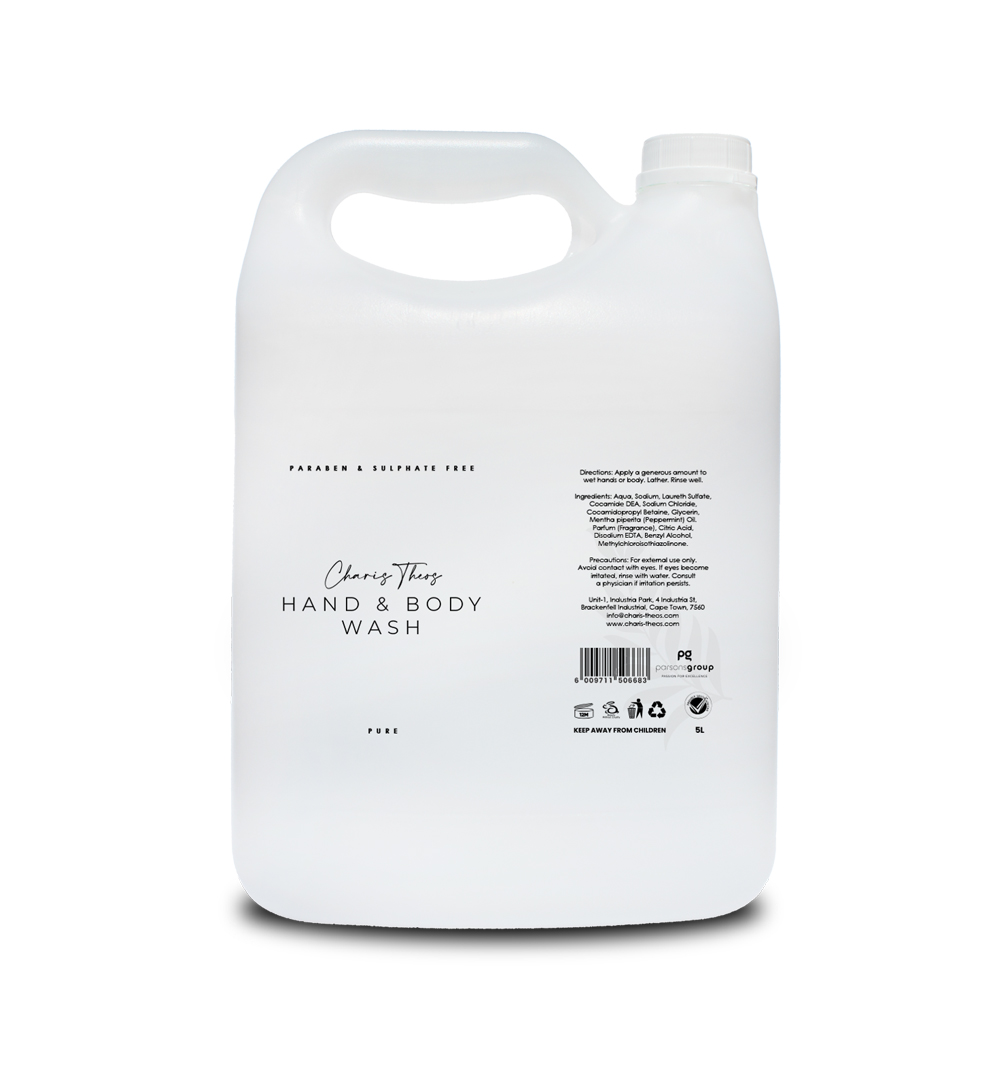 Charis Theos ™ - Amn - Body Wash "Pure" - Laundry Liquid - 5ltr Can