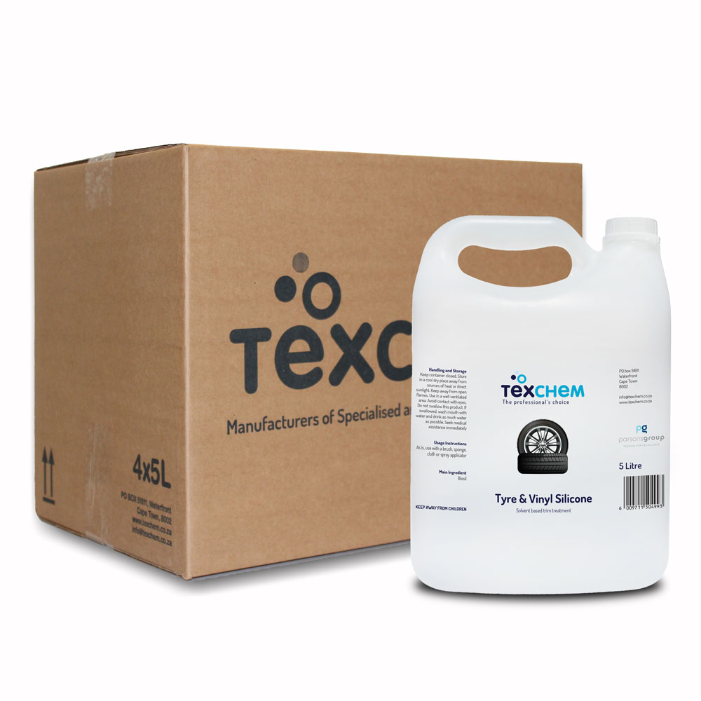 Texchem ™ - Aut - Tyre&Vinyl (Silicone) LG - Liquid - Box (4x5ltr)