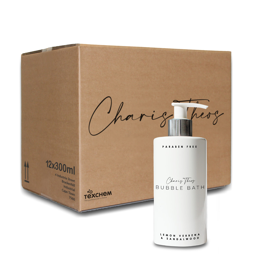 Charis Theos ™ - Amn - Bubble bath "Lemon Verbena" - Laundry Liquid - Box (100x30ml)