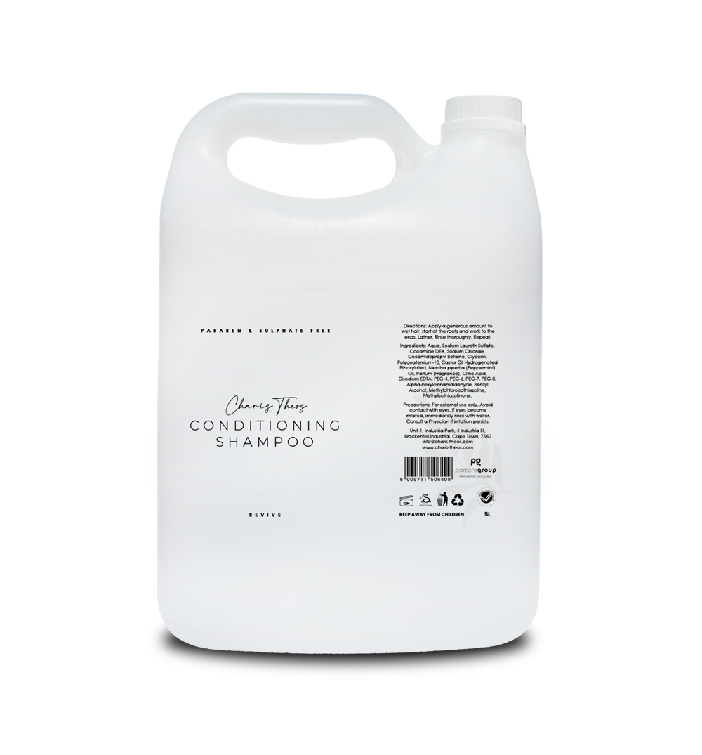 Charis Theos ™ - Amn - Shampoo "Revive" - Gel / Thick Liquid - 5ltr Can