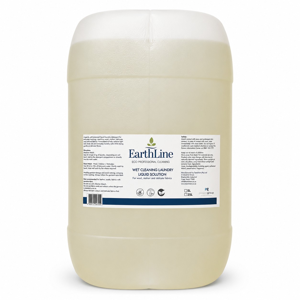 EarthLine ™ - WC - EarthLine Wet-clean - Laundry Liquid - 25ltr Can