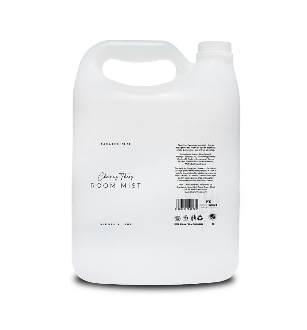Charis Theos ™ - Amn - Room Mist "Ginger&Lime" - Liquid - 5ltr Can
