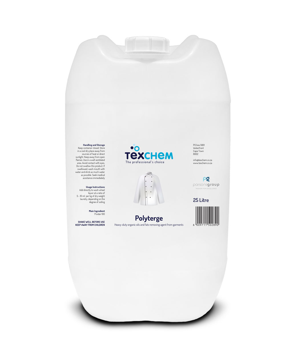 Texchem ™ - Lnd - Laundry Additive - Polyterge ™ - Liquid - 25ltr Can