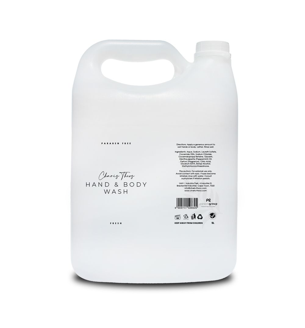 Charis Theos - Amn - Body Wash "Fresh" - Liquid - 5ltr Can