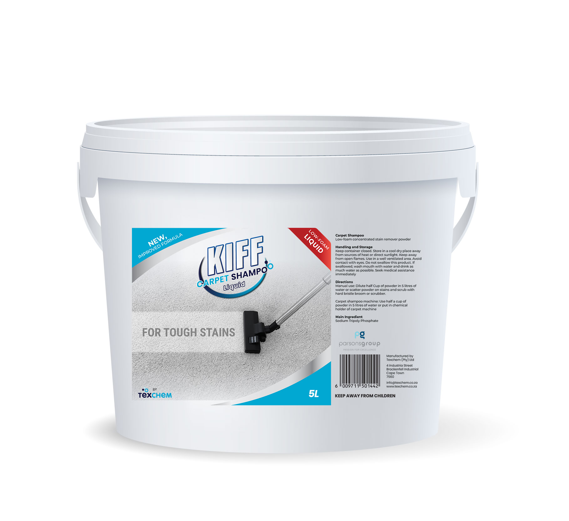Kiff ™ - Flr - Carpet Shampoo Powder - Powder - 5kg Bucket