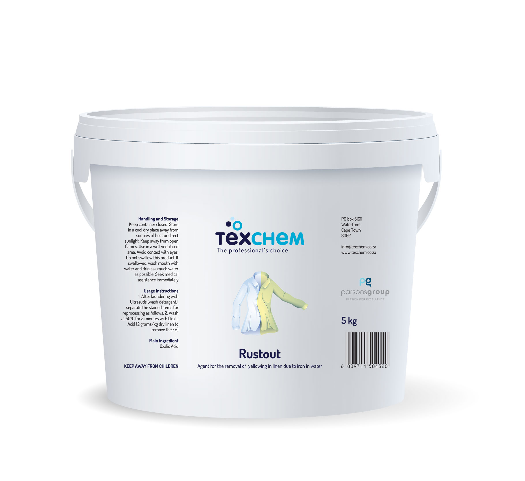 Texchem ™ - Lnd - Laundry Additive - Prizm - Laundry Powder - 5kg Bucket